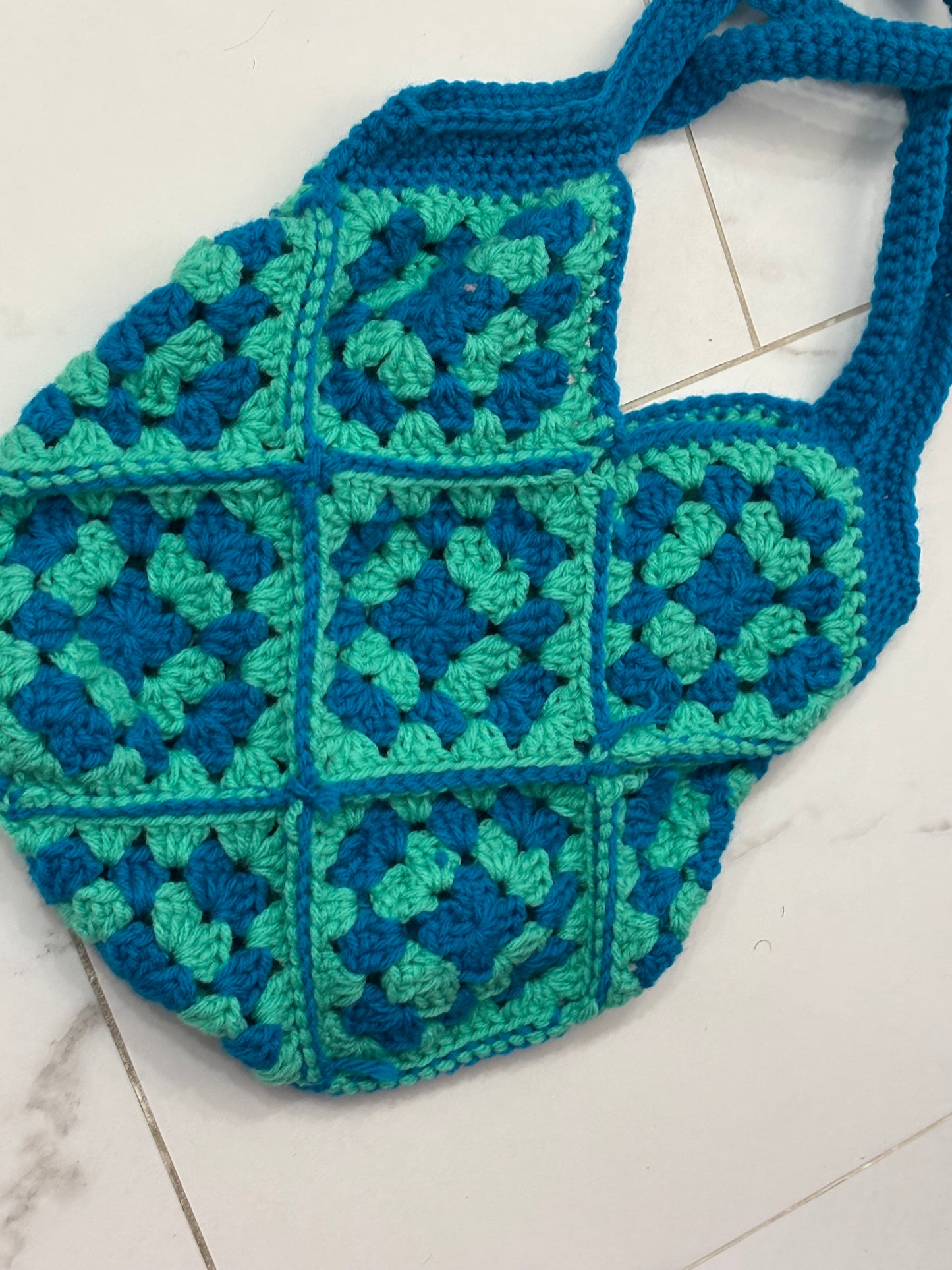 Seaside Granny Square Tote